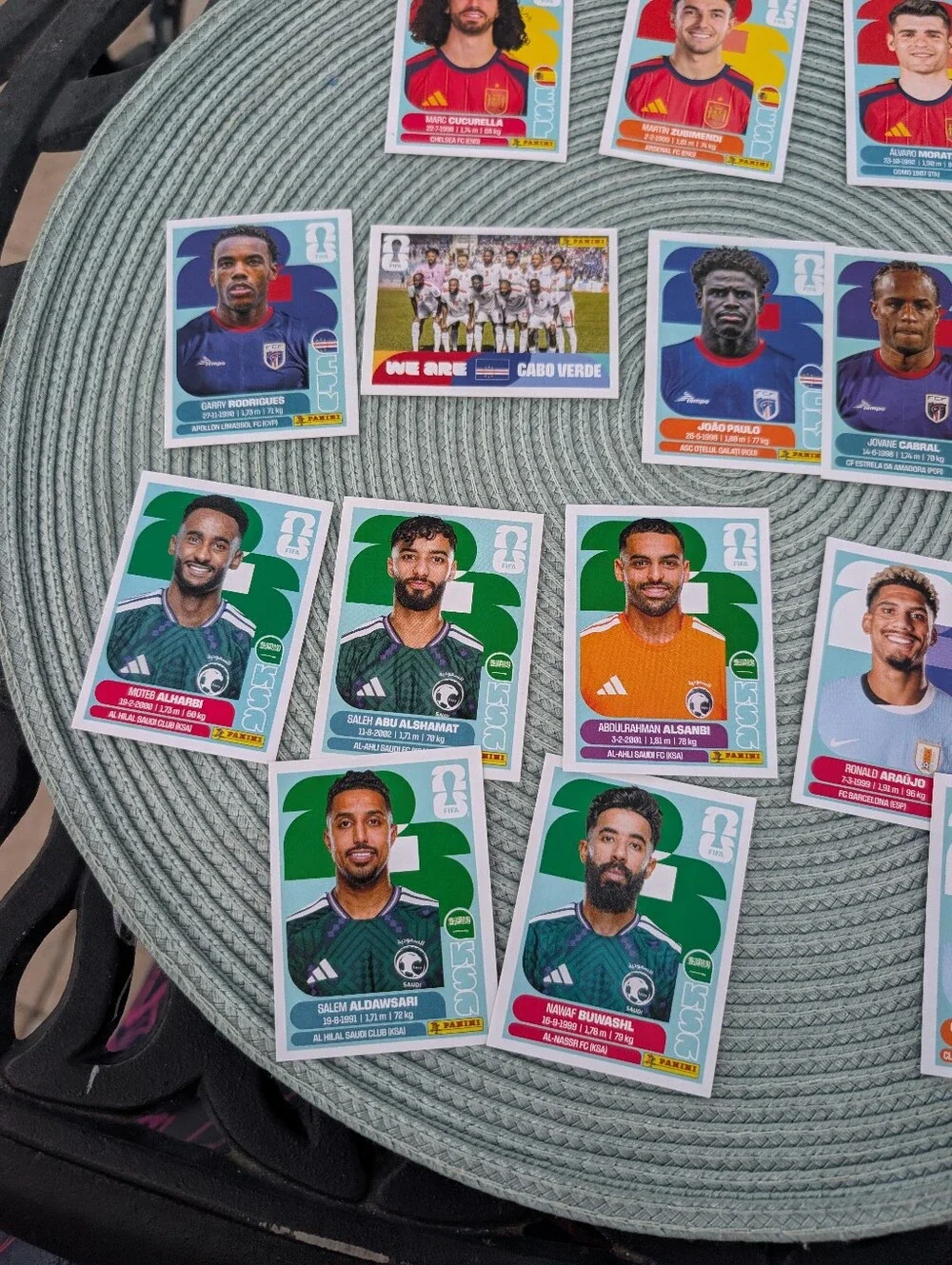 Soccer World Cup 2026 Panini Player Sticker Lot Group H- Ksa, Uru, Esp, Cpv-16 - Picture 4 of 4